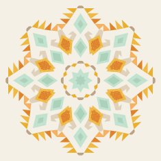 Ethnic kaleidoscopic ornamental background