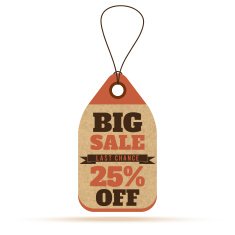 Price tags in vintage style N21