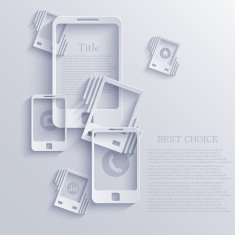 Vector smartphone icon background Eps10 N3