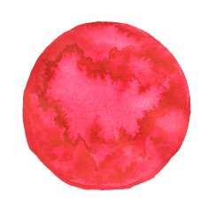 Watercolor pink spot