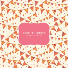 Christmas Textured Decorations Flags Frame Seamless Pattern Background N2