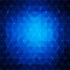 Blue abstract triangles background for your business presentation