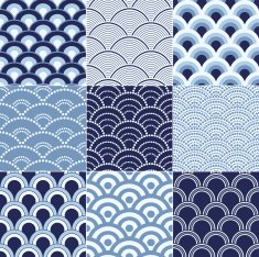 seamless ocean wave set