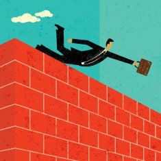 Jumping over a brick wall N4