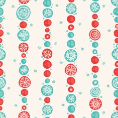 Seamless pattern with christmas balls N2