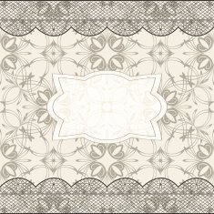 background with seamless pattern lacy borders and frame