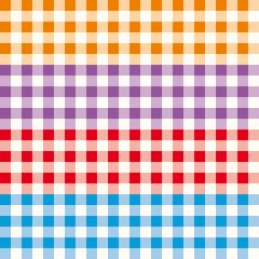 Vichy pattern Orange Purple Red Blue Collection Vector N2