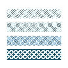 Edges of medieval style(Celtic knot) N20
