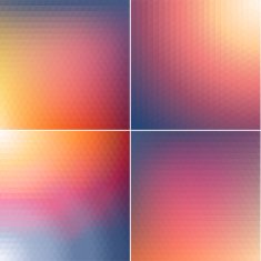 Smooth triangular colorful backgrounds set v
