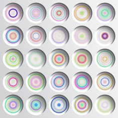 3d geometric background with shadows paper look graphic N15
