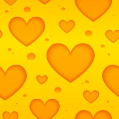 Cheese hearts vector seamless pattern