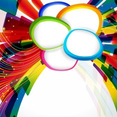Multicolor abstract bright background with frames Elements for design Eps10 N2