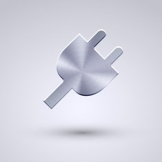 Vector full metal icon on blue background Eps10 N107