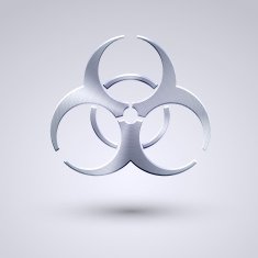 Vector full metal icon on blue background Eps10 N109