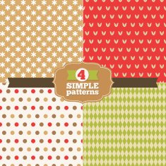 Set of simple polka dot diagonal patterns