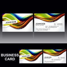 Vector Colorful Business Card