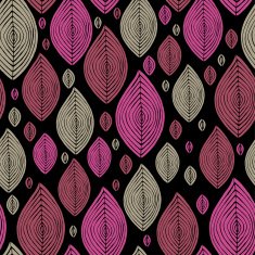 Seamless pink and grey leaves texture N2