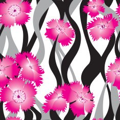 flowers seamless background N7