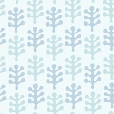 Neutral pattern with decorative leaves