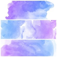 Set of Colorful water color painting background N644