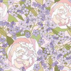 Flower spring seamless wallpaper