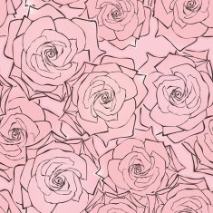 Seamless pattern with flowers roses N12