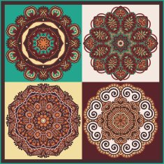 Circle ornament ornamental round lace collection