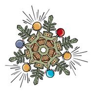 Christmas snowflake design N2