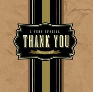 Thank you greeting card template