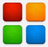 Square linen app template icons