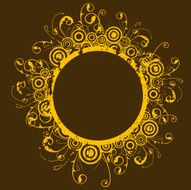 grungy circle frame (ALL VECTOR)