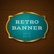 banner on wooden backround N2