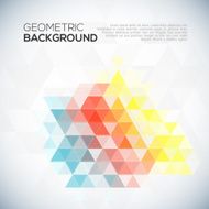 Vector abstract triangles polygonal mosaic background N2