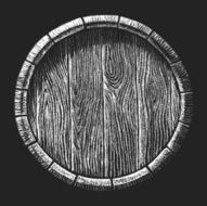 Barrel drawn on the chalkboard
