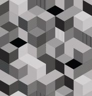 Optical cubes seamless pattern