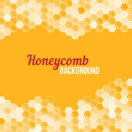 Orange honeycomb background N3