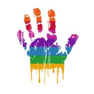 Rainbow hand