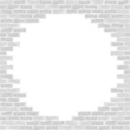 Broken brick wall N5