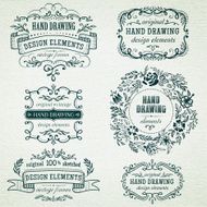 hand-sketched vintage frames N13