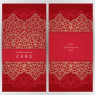 Vintage ornate cards in Eastern style N42