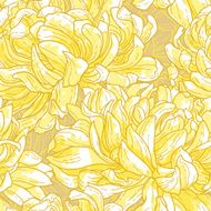 seamless pattern with chrysanthemum N4