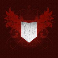 heraldry on a seamless vintage wallpaper