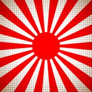 Sun red japan background N2