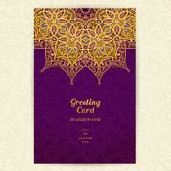 Vintage ornate cards in oriental style N73