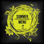 Chulkboard summer restaurant menu