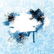 Graffiti paint splatter