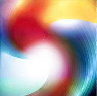 Abstract colorful vector swirl