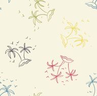 hand drawn sketch lines touristic colorful seamless pattern N2