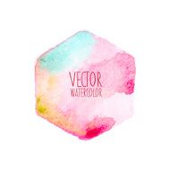 Watercolor hexagon stain N5