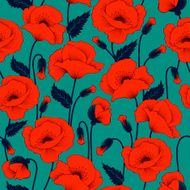Poppy Seamless Pattern N6